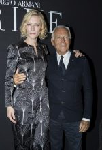 Cate Blanchett si Giorgio Armani