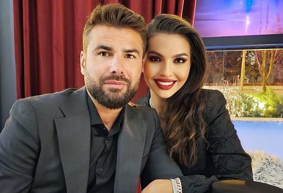 Fotografie cu Adrian Mutu și Sandra Bachici
