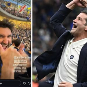 Smiley și Gina Pistol au fost martori, pe stadion, la victoria fenomenală a lui Cristi Chivu cu Inter Milano: „Tot ceea ce a făcut în umbră îl pune de azi încolo în lumină!”