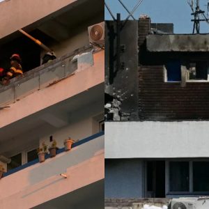 Imagini cu apartamentul distrus de drona rusească în Galați. O mamă și fiul ei au ajuns la spital în urma exploziei: „Granița dintre viață și moarte e la o fracțiune de secundă”