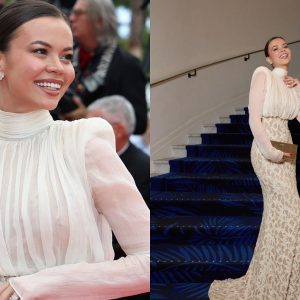 Denisa Filcea, apariție rafinată la Cannes. A fost însoțită de soțul ei și de fiica lor: „Nu am mai simțit astfel de emoții de când am născut!”