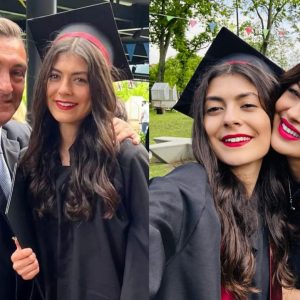 Mayra, fiica lui Ilie Dumitrescu, a absolvit facultatea. A îmbrăcat o rochie scurtă și pantofi cu tocuri de 10 cm la ceremonia de premiere: „Sunt mândru de tine și te iubesc!”. Ce relație are cu frații ei