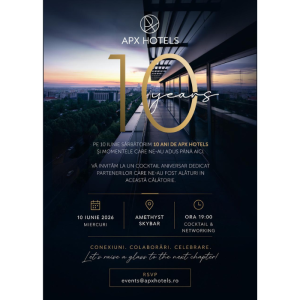 APX Hotels – 10 ani de dezvoltare în hospitality-ul contemporan românesc