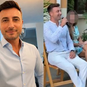 Valentin Sanfira, ipostaze apropiate cu afacerista care l-a însoțit în Thailanda. S-au filmat în curtea casei, iar în cadru apare și tatăl acesteia