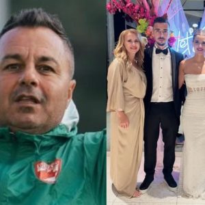 Imagini fabuloase de la nunta lui Patrick, fiul cel mare al antrenorului Florentin Petre: „Am devenit socru mare pentru prima dată”. Mireasa a purtat o rochie mulată, care i-a pus silueta în valoare