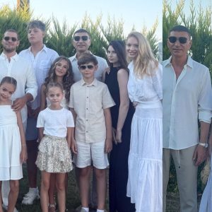 Tablou de familie! Valentina Pelinel, imagini rare cu Cristi Borcea și 8 dintre cei 9 copii pe care îi are afaceristul: „Vacanțele trec, amintirile rămân”