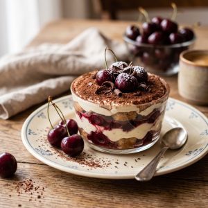 Rețetă de tiramisu cu cireșe. Este perfect pentru vară și a devenit viral pe TikTok