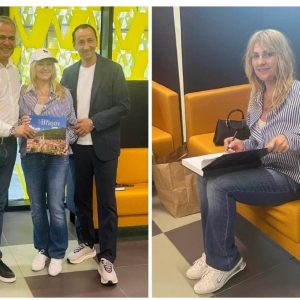 Adrian Veștea, alături de Nadia Comăneci și Mihai Covaliu, la Aeroportul Brașov – Ghimbav: „Doi dintre cei mai mari ambasadori ai sportului românesc. Ne inspirați să țintim mereu spre nota 10 în tot ceea ce realizăm!”