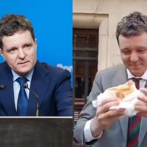 Nicușor Dan, surprins în timp ce mânca merdenele la Nea Mihai. Imaginile au devenit virale după scandalul videoclipului postat de Edmond Niculușcă de la „Mița Biciclista”