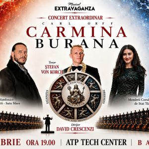 Tenorul ȘTEFAN von KORCH deschide stagiunea Filarmonicii „Dinu Lipatti” Satu Mare cu lucrarea sa semnătură – CARMINA BURANA, apoi aduce lucrarea în premieră, la Baia Mare