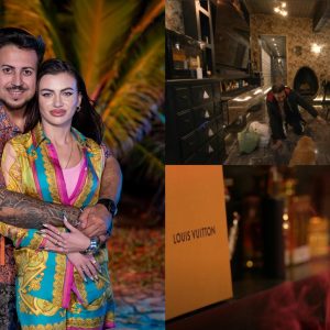 Cum arată casa din Roma în care locuiesc Prințul Marco și Bianca Ghiurcă. Opulență la cote maxime: ceas Rolex în perete, tapet Gucci și mult auriu