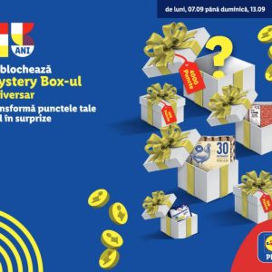 Lidl oferă produse surpriză prin noul Mystery Box Aniversar din Lidl Plus