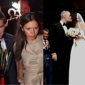 Mirabela Grădinaru și Nicușor Dan, apariție elegantă la nunta lui Alexandru Nazare. Ținuta partenerei președintelui a atras toate privirile