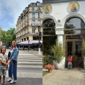 Claudia Pătrășcanu, în genunchi în fața bisericii, după ce fiul ei a refuzat să stea împreună. Ce acuzații îi aduce lui Gabi Bădălău: „Stătea ca un gardian lângă noi!”