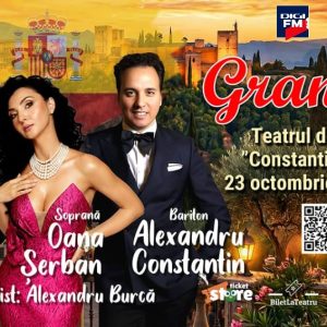 „GRANADA” – cu tenorul ŞTEFAN VON KORCH şi invitaţii – concert incandescent cu influențe spaniole și mexicane, pe scena Teatrului Constantin Tănase pe 23 octombrie
