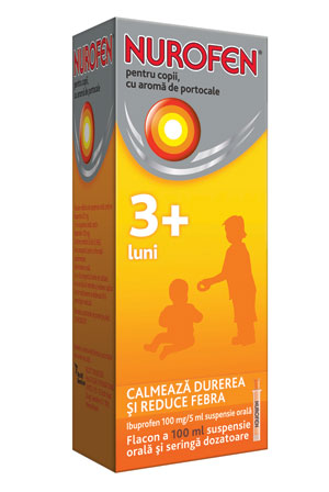 Nurofen pentru copii: calmeaza durerea si reduce febra