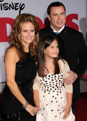 Kelly preston, John Travolta, Ella Bleu