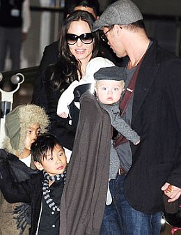 Angelina Jolie, Brad Pitt, kids